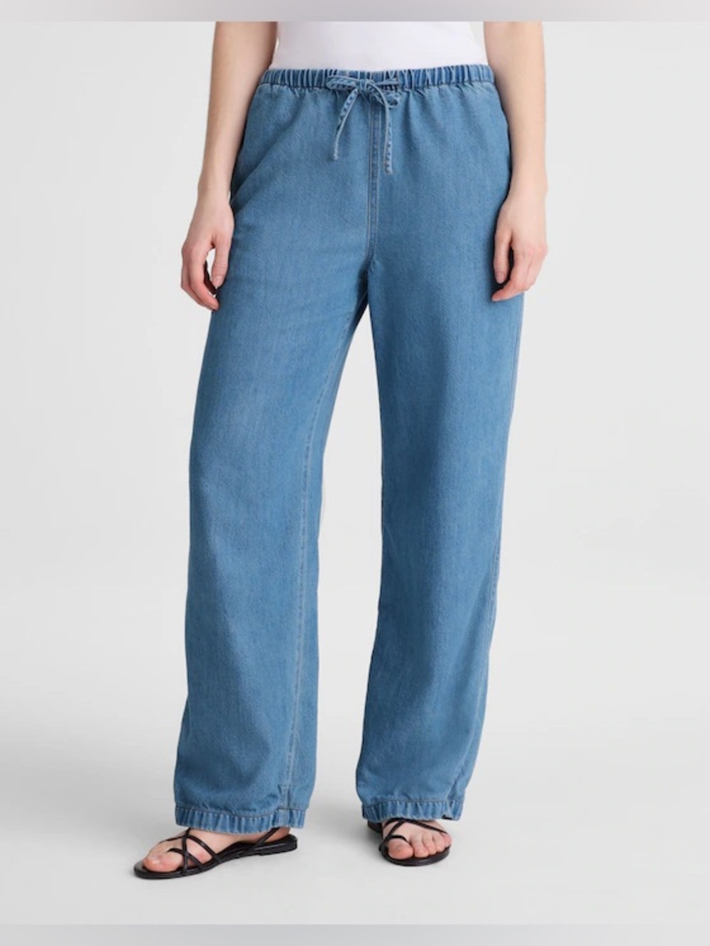 NWT Madewell Pull-On Jeans in Airy Denim Sz S